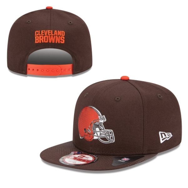 Cleveland Browns Snapback Brown Hat 1 XDF 0620